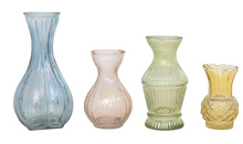 Load image into Gallery viewer, Debossed Glass Vase