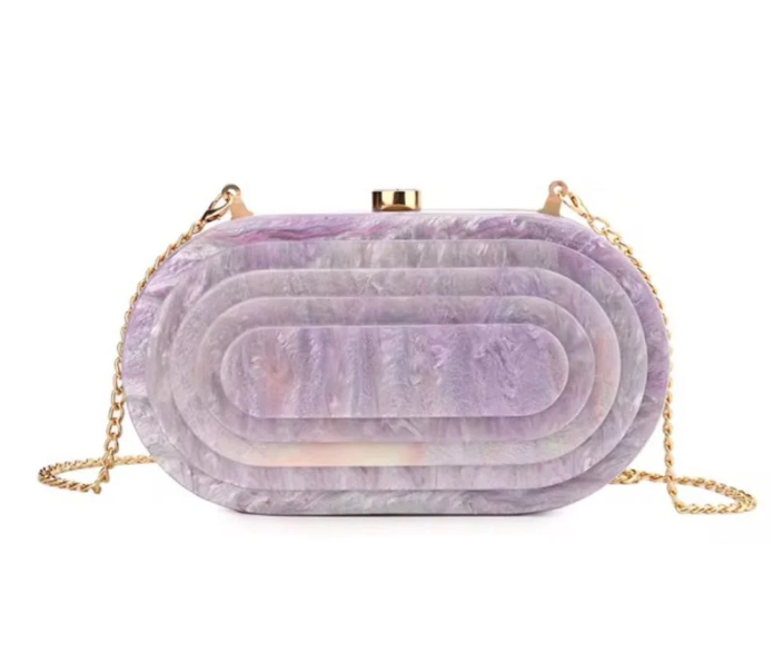 Soft Lilac Deco Clutch