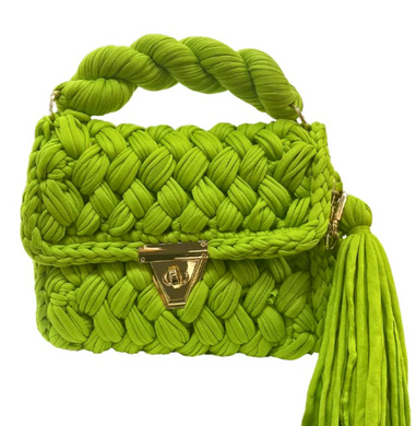 Chartreuse Woven Bag