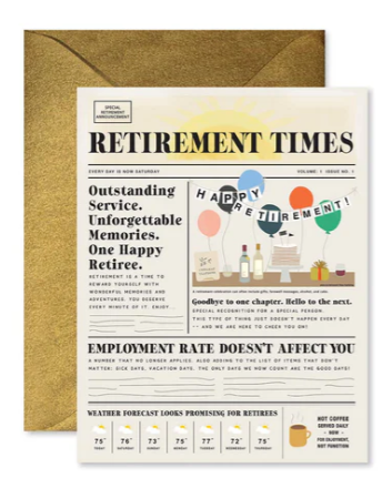 Retirement Times Card