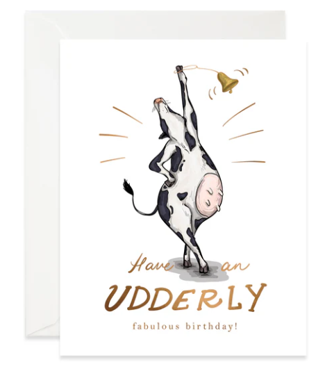 Udderly Fabulous Birthday Card