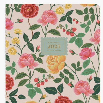 2025 Roses 12 Month Appointment Notebook