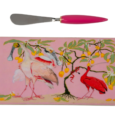 Spoonbill Birds Amelia Cutting Board