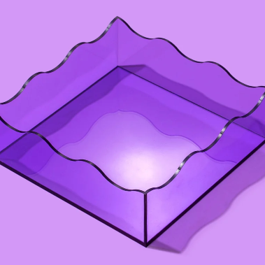 Purple Wavy Tray