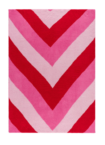 Pink Chevron Throw