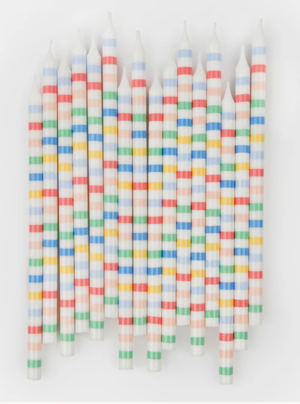 Multi-Stripe Candles