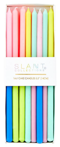 Multicolored Cake Candles