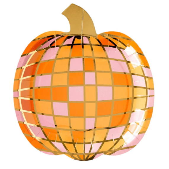 Disco Pumpkin Plate