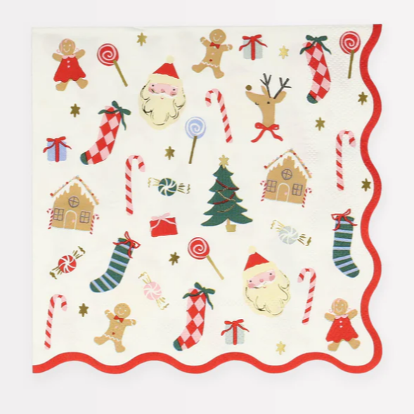 Jolly Christmas Large Napkins