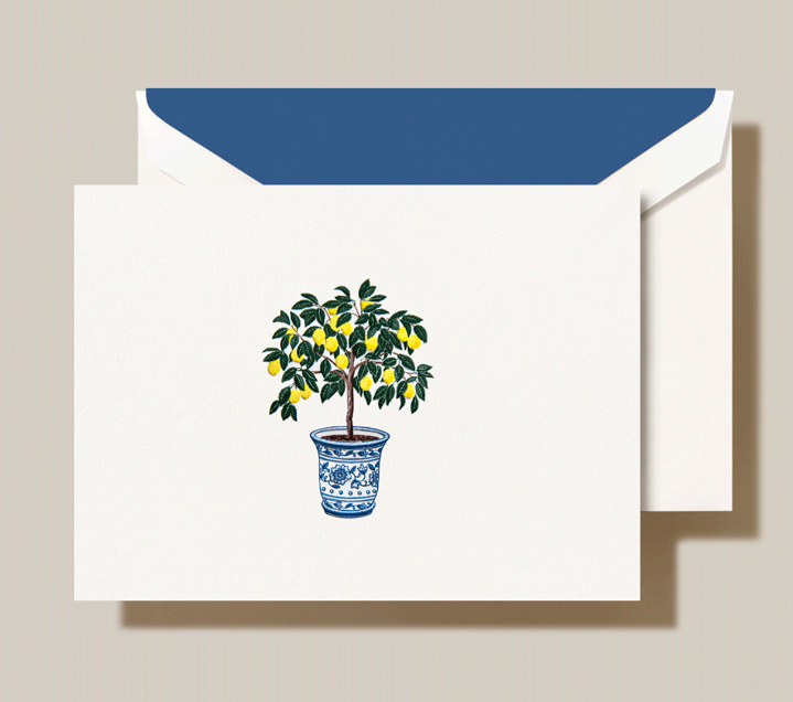 Lemon Tree Folded Card - 3x5