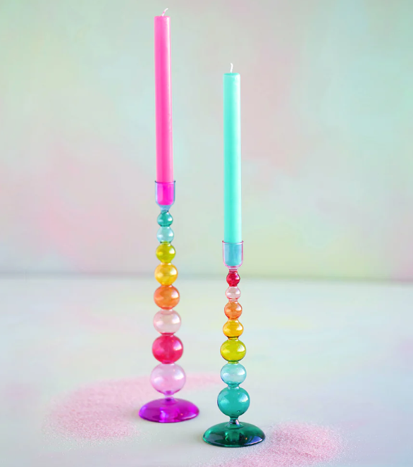 Rainbow Finial Candle Holder