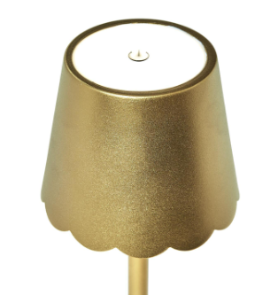 Gold Scalloped Lamp