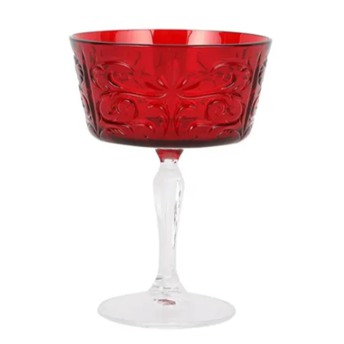 Ruby Coupe Champagne Glass