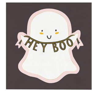 Hey Boo Ghost Cocktail Napkin