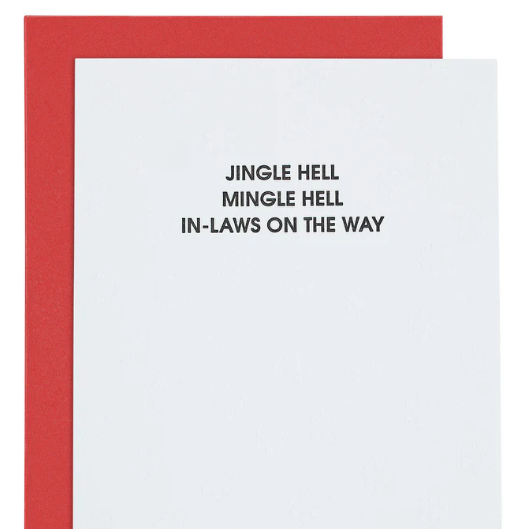 Jingle Hell - Letterpress Card