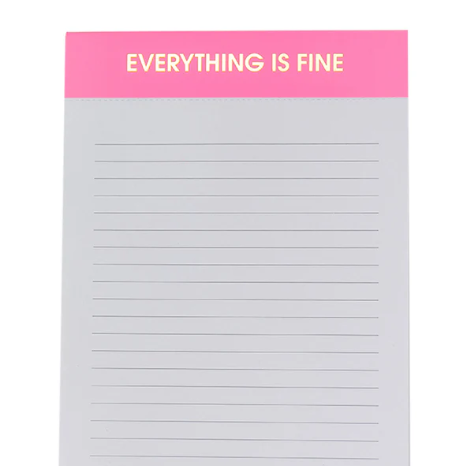 Everything Is Fine Notepad