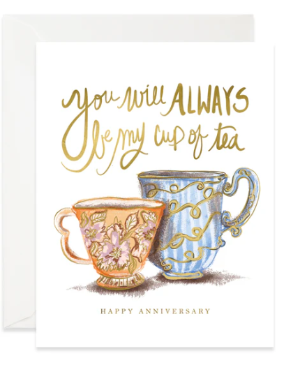 Cup of Tea Anniversary Card