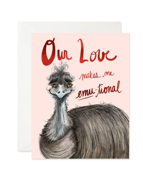 Emu-tional Love Card