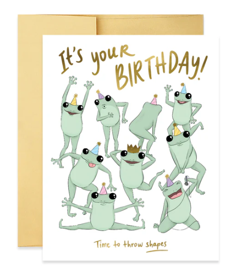 Throwing Shapes Birthday Card