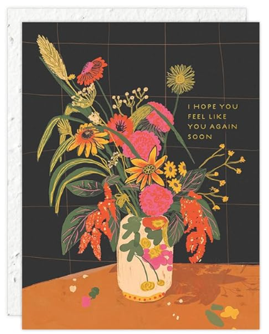 Flower Vase Get Well Card