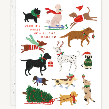 12 Dogs Of Christmas Card