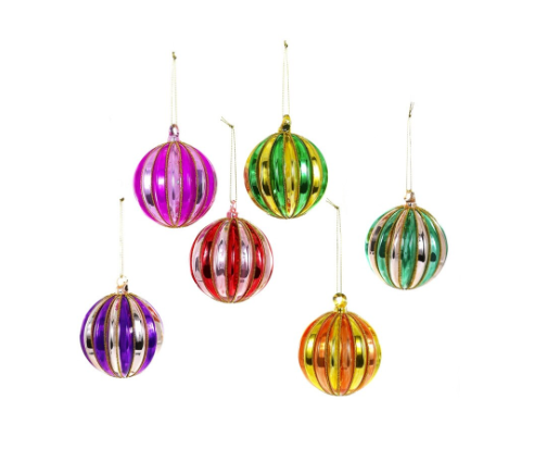 Ribbed Bauble Ornament