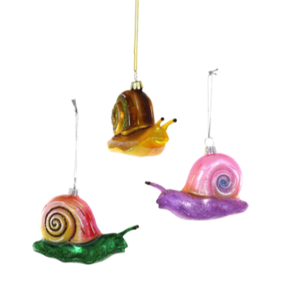 Colored Snail Ornament