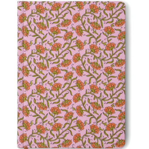 Pink Vintage Floral Journal