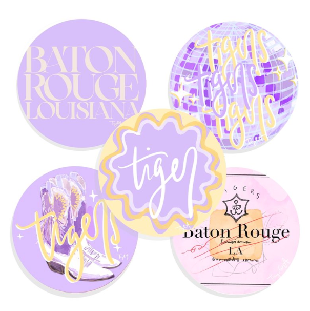 LSU Assorted Buttons