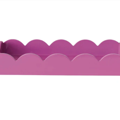 Pink Scalloped Tray