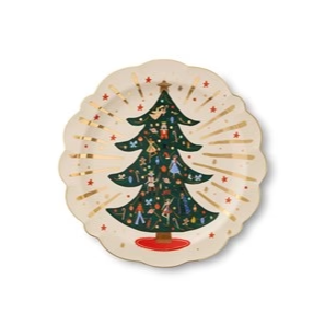 Nutcracker Tree Circle Porcelain Platter