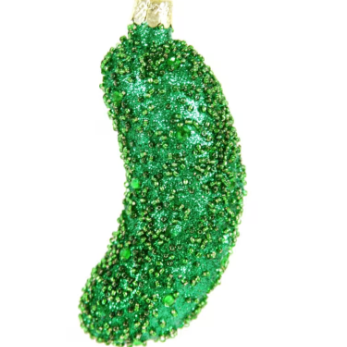 Jeweled Pickle Ornament