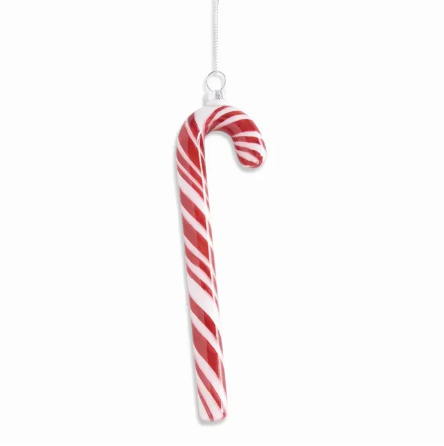 Painted Candy Cane Ornament