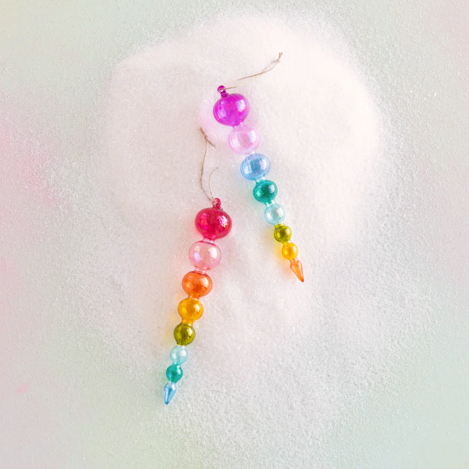 Assorted Rainbow Finial Ornament