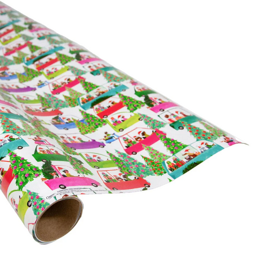 Christmas Tree Shopping Wrapping Paper