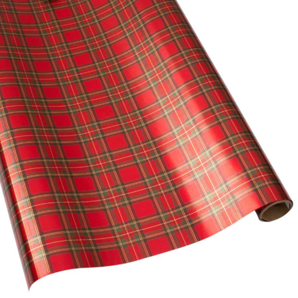 Royal Plaid Roll Wrap