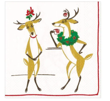 Mistletoe Meets Toddy Cocktail Napkin