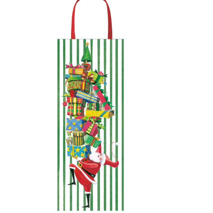 Santa Gift Tower Bottle Bag