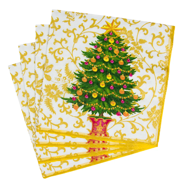 Gilded Tree Cocktail Napkins