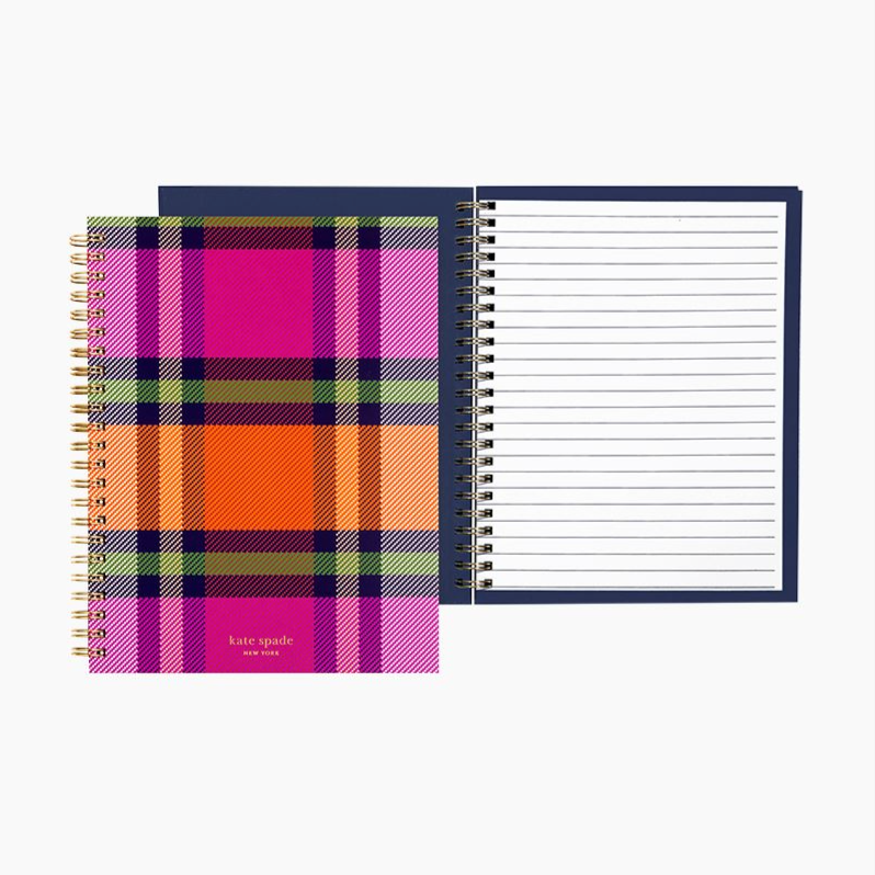 Plaid Small Spiral Notebook