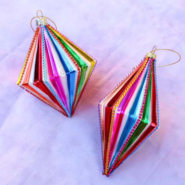 Rainbow Spindle Ornament