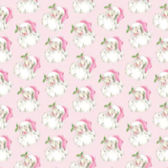 Pink Santa Wrapping Paper