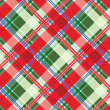 Pink and Green Plaid Wrapping Paper