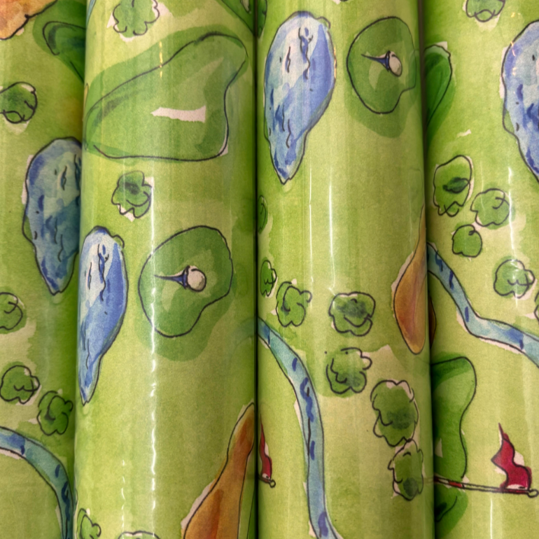 Golf Course Wrapping Paper