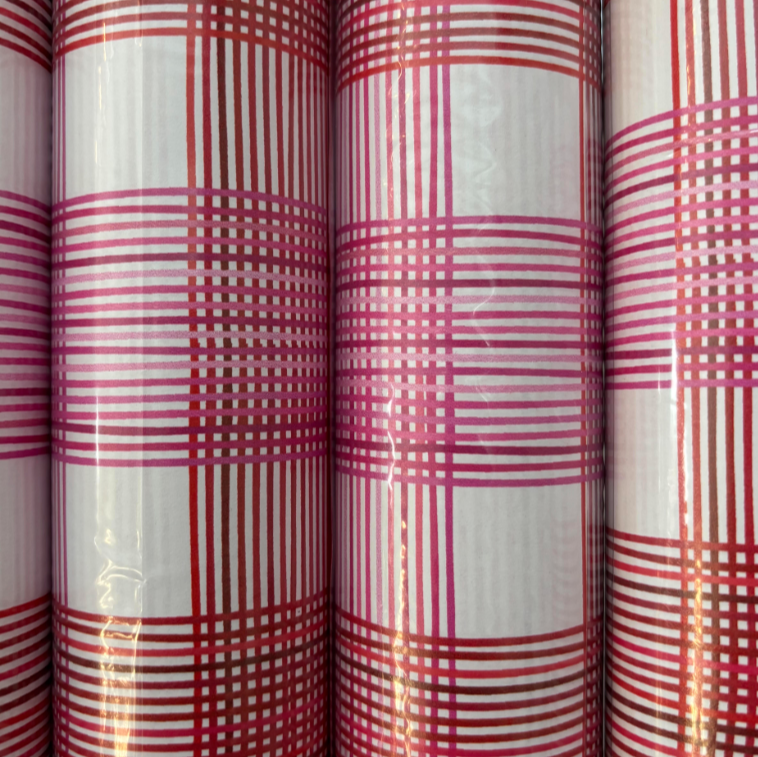 Thin Striped Plaid Wrapping Paper