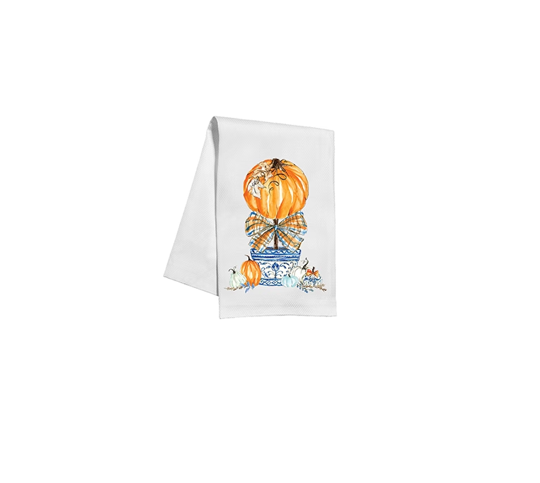 Pumpkin Topiary Kitchen Towel