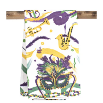 Mardi Gras Tea Towel