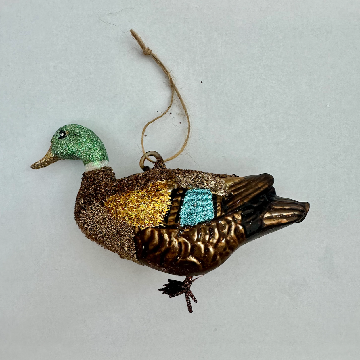 Large Mallard Glass Ornament