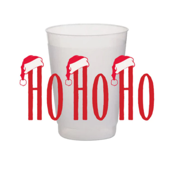 HO HO HO Shatterproof Cups