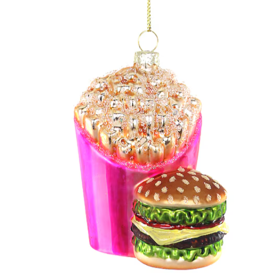 Burger and Fries Ornament